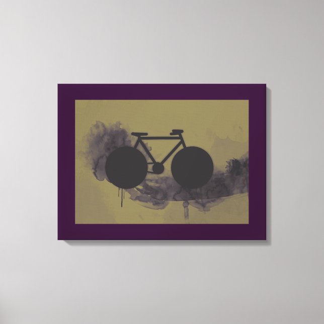 Toile art bicycle urban decor (Recto)