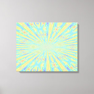 Toile Art bleu Abstrait enveloppé