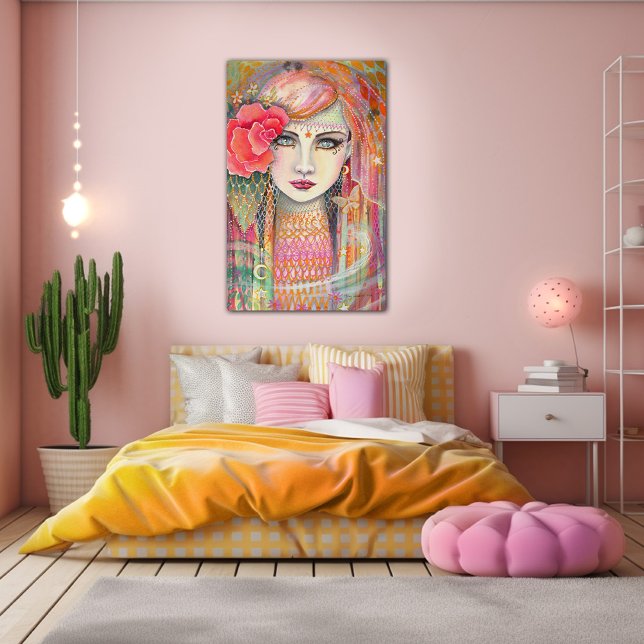 Toile Art Bohème Gypsy Rose (Créateur téléchargé)