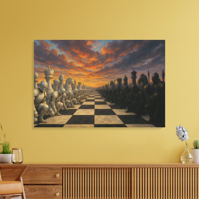 Toile Art Canvas d'échecs (Insitu(Salon))