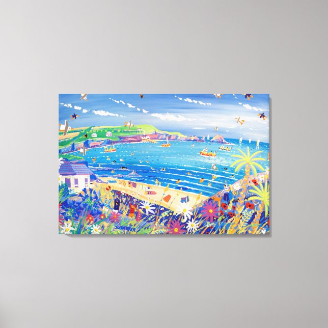 Toile Art Canvas Imprimer : Mère Ivey's Bay Cornwall (Recto)