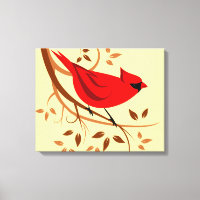 Art cardinal rouge stylisé
