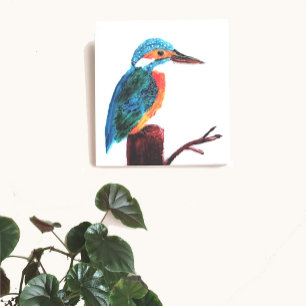 Toile Art coloré d'oiseau de martin-pêcheur