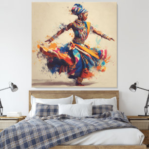 Toile Art Danseuse Africaine