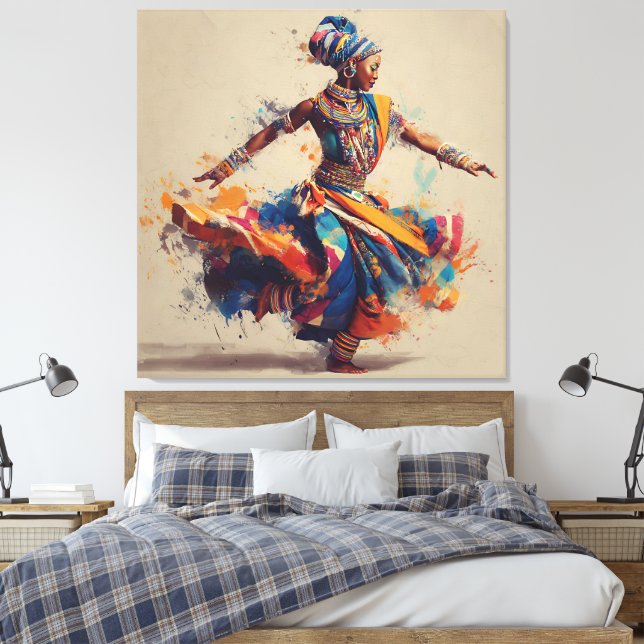Toile Art Danseuse Africaine (Insitu(Chambre))