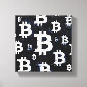 Toile Art de Bitcoin (NB #8) peinture à l'huile
