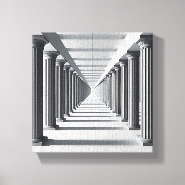 Toile Art de colonnade classique élégant - Architecture  (Recto)