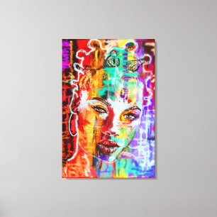 Toile Art de Dame Jolie Abstrait -