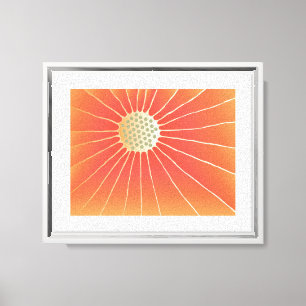 Toile Art de fleur d'énergie solaire Feng Shui