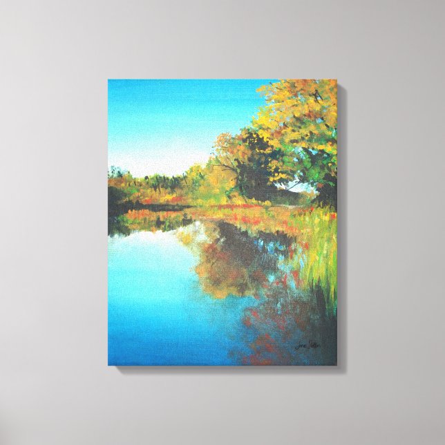 Toile Art de la peinture du paysage fluvial (Recto)