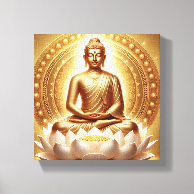 Toile Art de la pose méditative de Mahavira - Illuminati (Recto)