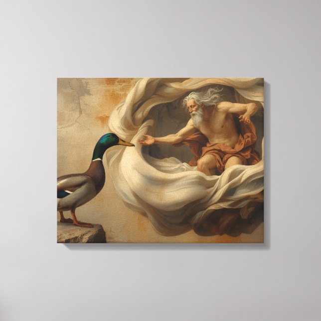 Toile Art de la Renaissance parodiant un canard – Canard (Recto)