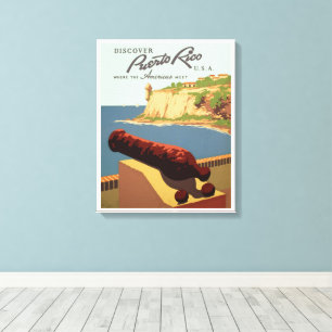 Toile Art de l'affiche de voyage vintage, Découvrez Port