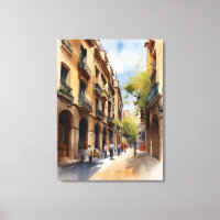 Art de l'aquarelle de Barcelone