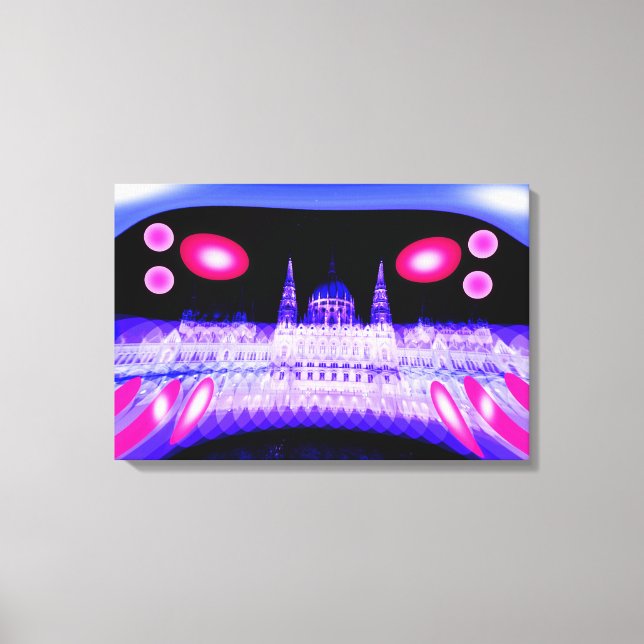 Toile Art de l'invasion Alien (Recto)