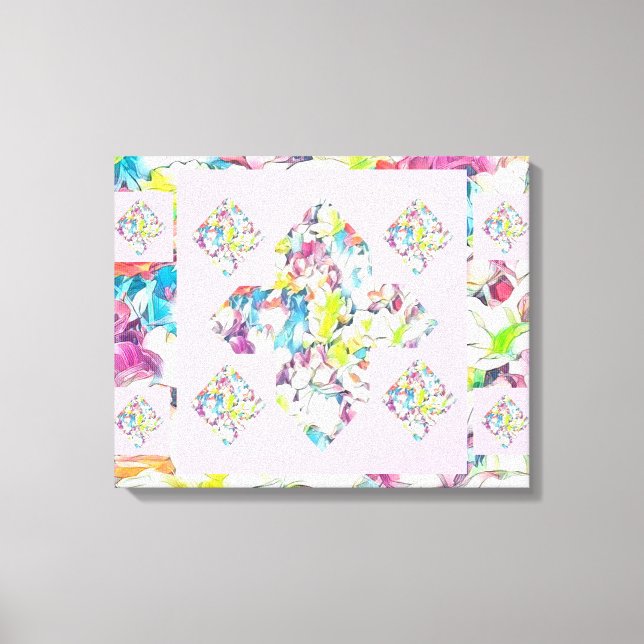 Toile Art de l'oeillet Abstrait Plus avec flottement (Recto)