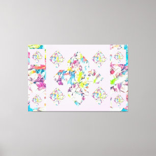 Toile Art de l'oeillet Abstrait Plus Sign (flottant)