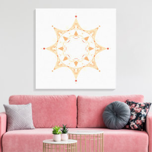 Toile Art de Mandala Sacré Élégant   Bohème Spirituel