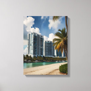 Toile Art de Miami aquarelle