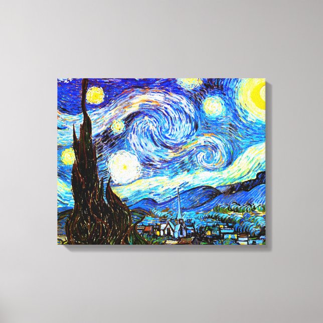 Toile Art de nuit Van Gogh Starry (Recto)