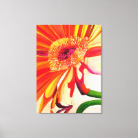 Art de peinture à l'aquarelle de fleurs de Gerbera