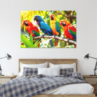Art de perroquets aras colorés