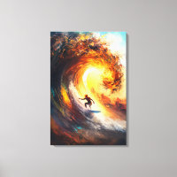 Art de sport dynamique - Surf d'onde extrême épiqu