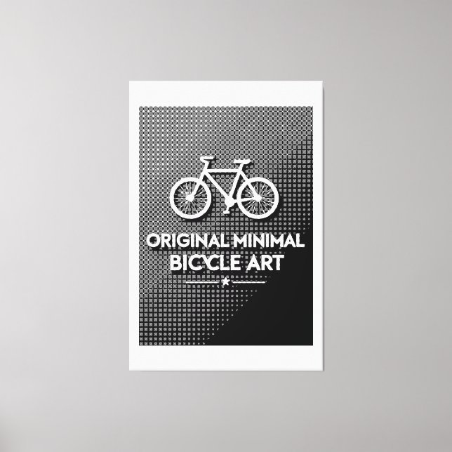 Toile Art de vélo minimaliste (Recto)