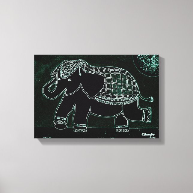 Toile Art Design "Baby Elephant" (Recto)
