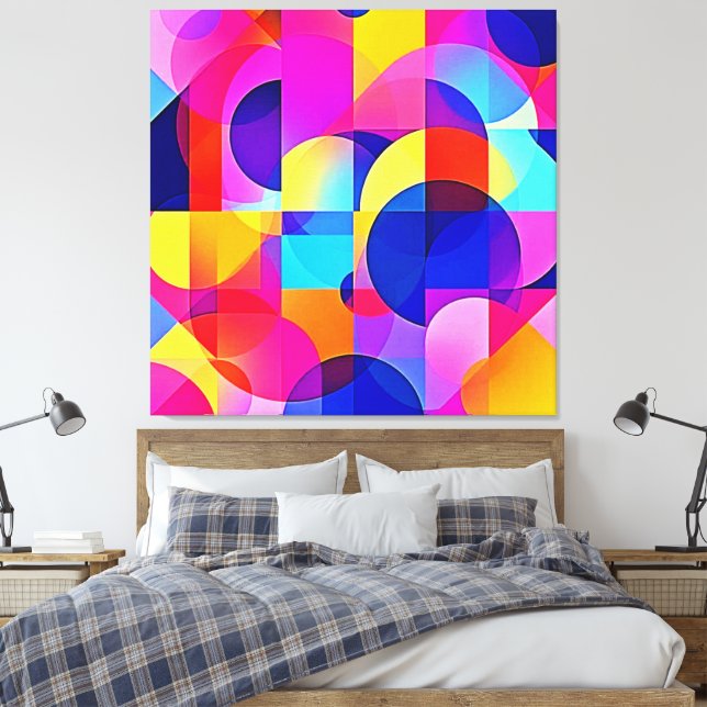 Toile Art Dot Energy Vibrant (Insitu(Chambre))