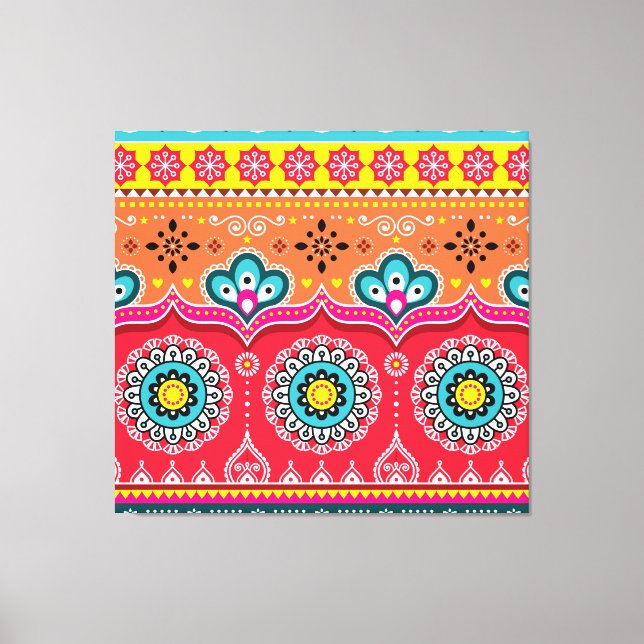 Toile Art du camion pakistanais : coloré (Recto)