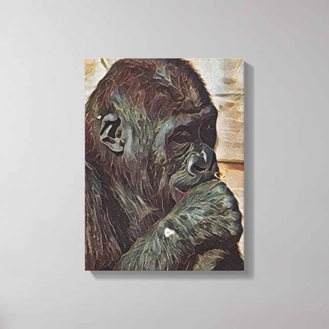 TOILE ART DU CHIMPANZÉ (Recto)