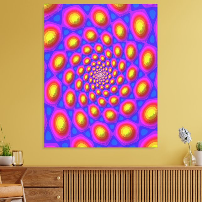 Toile Art du mandala de l'état propre quantique  (Insitu(Salon))