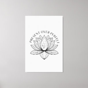 Toile Art du mantra du cadeau de la mère lotus enfant