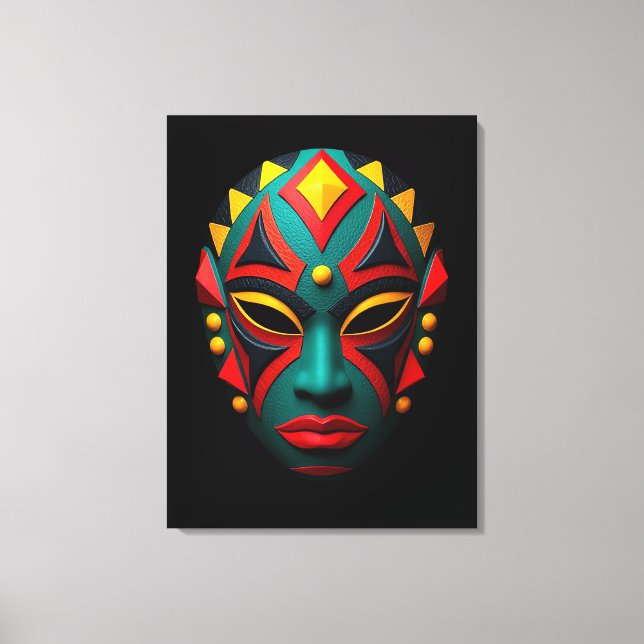 Toile Art du Masque Africain (Recto)