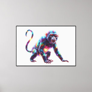 Toile Art du singe de cristal