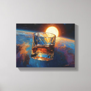 Toile Art du Whisky : Dans l'espace (Peinture n° 5)
