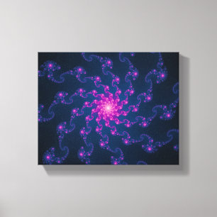 Toile Art Fractal Fleur Vie