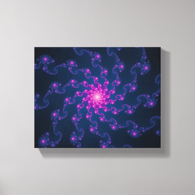 Toile Art Fractal Fleur Vie (Recto)