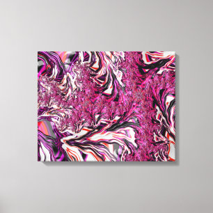 Toile Art fractal funky psychédélique vibrant déroutant