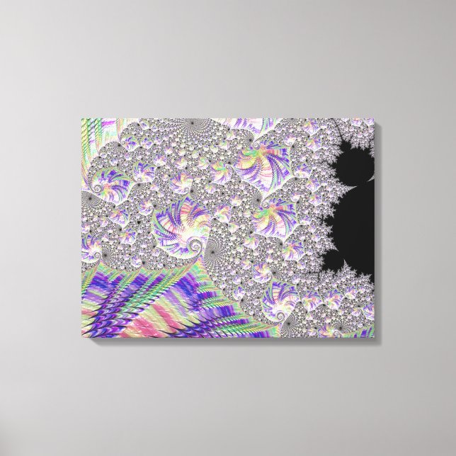 Toile Art fractal psychédélique funky trippy groovy (Recto)
