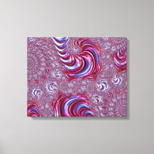 Toile Art fractal vibrant brillant funky tripant en spir
