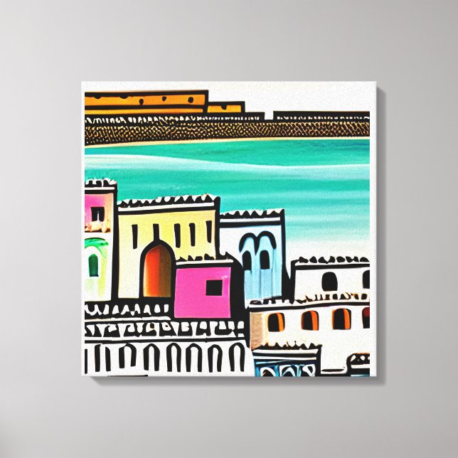 Toile art généré par l'ai (Recto)