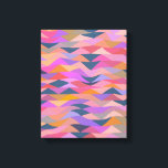 Toile Art géométrique Abstrait coloré dans le violet<br><div class="desc">Ajoutez de la couleur à vos murs avec ce Triangle Abstrait brillant et audacieux dans Vivid Color Poster</div>