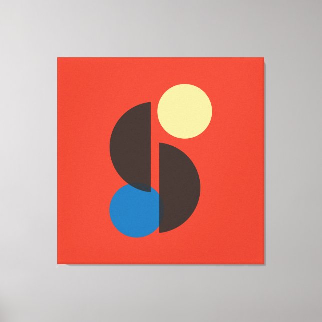 Toile Art géométrique du milieu du siècle (Recto)