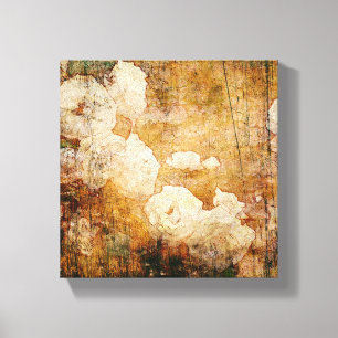 Toile art grunge floral vintan background