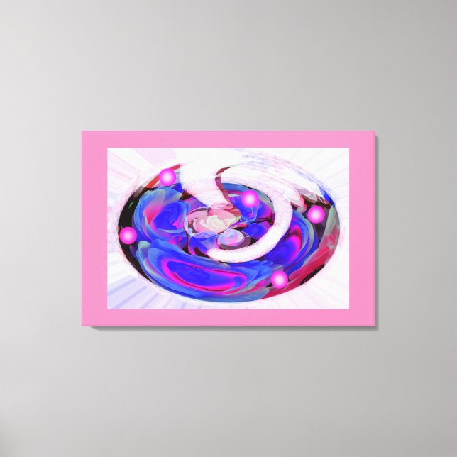 Toile Art imaginaire floral (Recto)