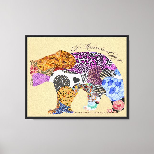 Toile Art It's Official Bear #033c - A MichaelsonEffect (Recto)