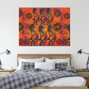 Toile Art Kokopelli 