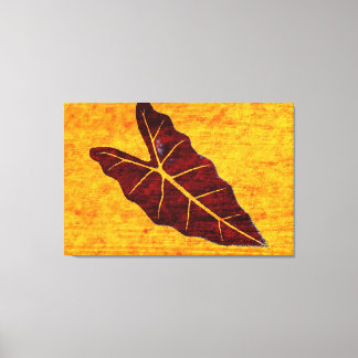 Toile Art Leaf Yellow Automne 3